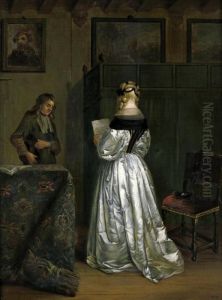 Die Briefleserin by Gerard Terborch