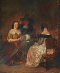 The Cardplayers by Gerard Terborch