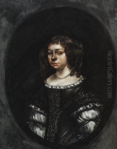 Portrait Of A Young Woman by Gerard Terborch
