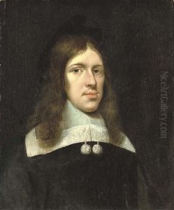 Portrait Of A Gentleman, Half-length, In White A Lace Collar