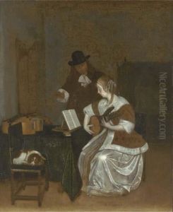 The Music Lesson by Gerard Terborch