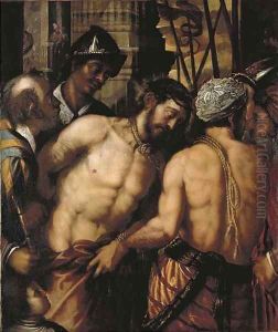 Christ at the Column by Venetian School
