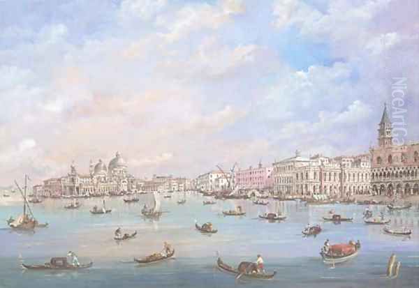 A view of the entrance of the Grand Canal, Venice - view 1