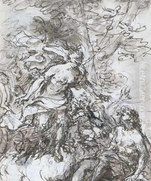 Venus appearing to Adonis - view 1
