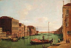 The Grand Canal, Venice, looking East, from the Campo San Vio The Grand Canal, Venice, looking East, from the Campo San Vio