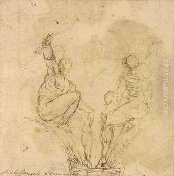 Two archers Design for a spandrel - view 1