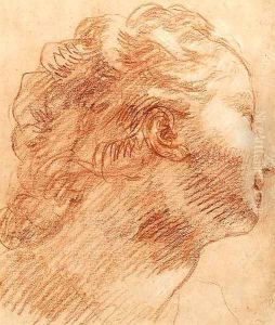 The Head of a Woman in profile to the right by Venetian School