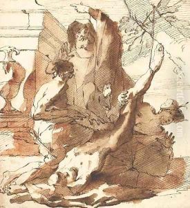 The martyrdom of Saint Simon by Venetian School