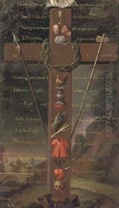 The Crucifix with Instruments of the Passion by Roman School