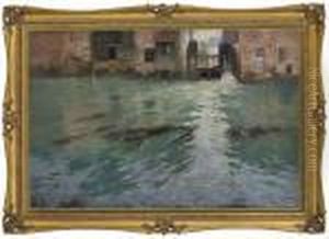 Bak Mollene, Montreuil-sur-mer by Fritz Thaulow