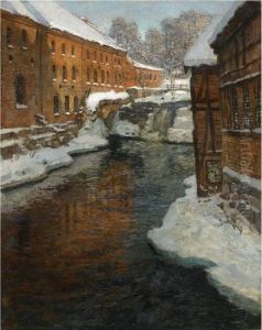 Fra Akerselven (the Akerselven River In The Snow) Fra Akerselven (the Akerselven River In The Snow)