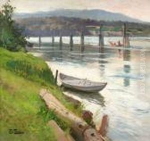 Vid Strandkanten by Fritz Thaulow