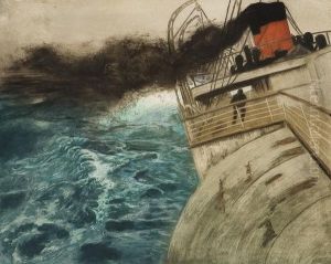 Atlanterhavsdamperen by Fritz Thaulow
