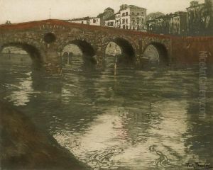 Veronabroen by Fritz Thaulow