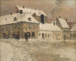 Townscene From Kirkeristen, Kristiania by Fritz Thaulow