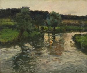 River View by Fritz Thaulow