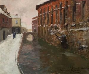 Vinter I Amiens by Fritz Thaulow