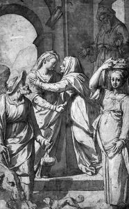 The Visitation by Roman School