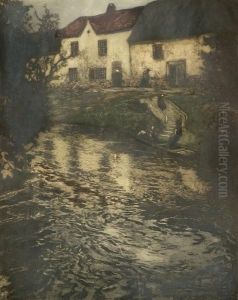 Aften Iaudenarde by Fritz Thaulow