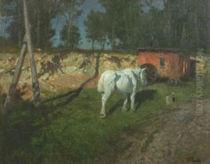 La Roulotte by Fritz Thaulow