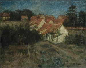 Fransk Landsby (french Village) by Fritz Thaulow
