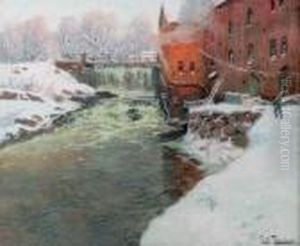 La Neige by Fritz Thaulow