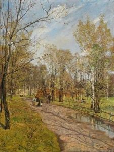 Fra Slottsparken. Mai 1881