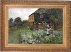 Gammelt Herresete Pa Grunerlokken 1882 by Fritz Thaulow