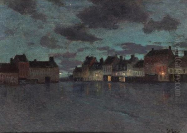 Marketplace In Dieppe, After A Rainstorm - view 1