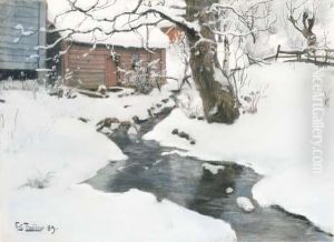 Winter On The Isle Of Stord by Fritz Thaulow