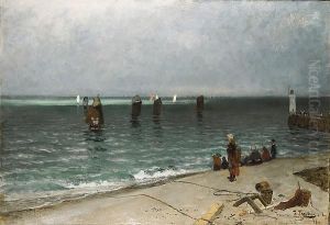 On The Beach At Villerville