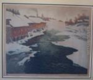 Winter Landscape by Fritz Thaulow