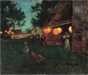 Normandie, 14. Juli (normandy, 14 July) by Fritz Thaulow