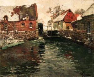 Le Moulin Eau (the Windmill) by Fritz Thaulow