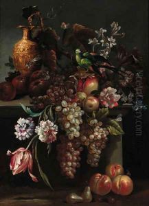 Still life of a pomegranate