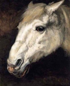 Head of a Horse by August Friedrich Albrecht Schenk