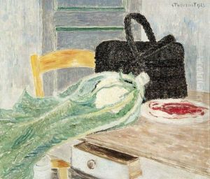 Panier Noir Et Chou-fleur by Louis Thevenet