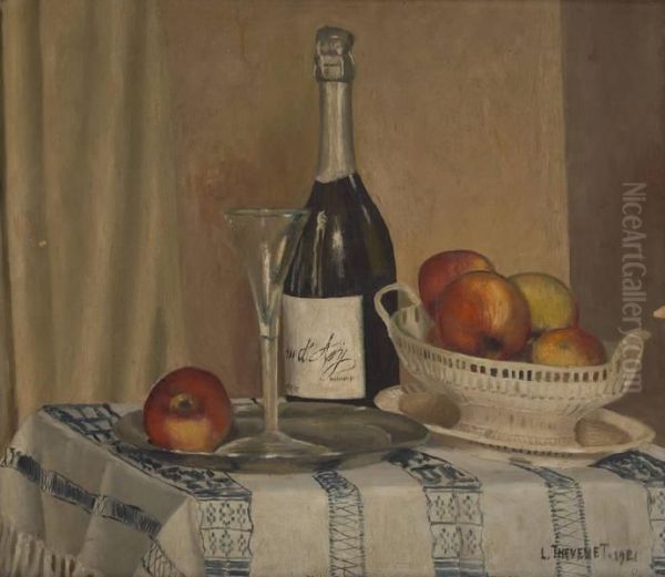 Composition A La Bouteille Dechampagne - view 1