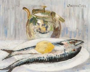 Stilleven Met Vissen by Louis Thevenet