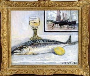 [nature Morte Aux Poissons] (date1915) by Louis Thevenet