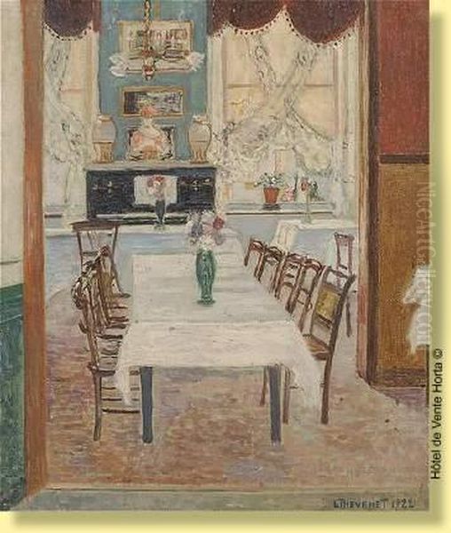 Interieur Avec Table Et Bouquet De Fleurs - view 1