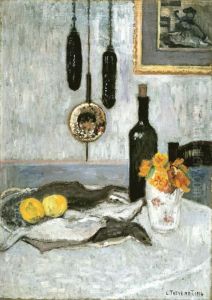 Still Life With Fish (1914) by Louis Thevenet
