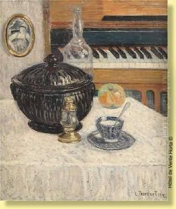 Nature Morte A La Tasse De The by Louis Thevenet