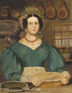 Portrait of a cook by English Provincial School