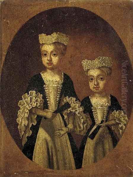 Portrait of two sisters - view 1