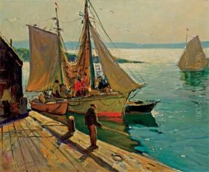 Harbor Scene by Anthony Thieme