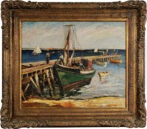 Moored Vessel At A Dock