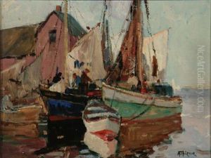Harbor Scene by Anthony Thieme