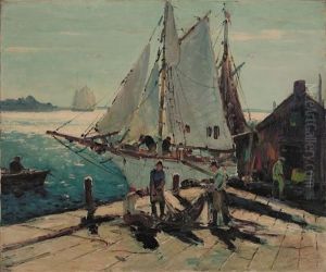 Cleaning The Nets by Anthony Thieme