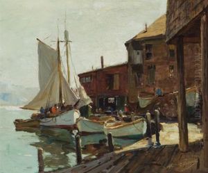 ''italian Wharf, Gloucester'' by Anthony Thieme